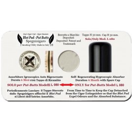 Put-Butts Spegnisigaro Assorbi-Condensa Blot Pad Durata 6 Mesi - Made in Italy -