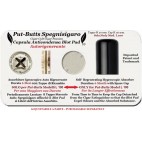 Put-Butts Spegnisigaro Singolo CARBONIO Wa tu sso 80 - 160 - Made in Italy - SPEDIZIONE COMPRESA.