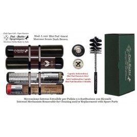 Put-Butts Spegnisigaro Doppio L 100 con 1 Portasigaro, Colore Dark Brown -Made in Italy- SPEDIZIONE COMPRESA.