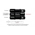 Put-Butts Spegnisigaro L 100 con 2 Portasigari, Rosso Sport - Made in Italy - SPEDIZIONE COMPRESA.
